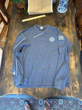 Adidas Chelsea FC Long Sleeve Training Top Blue Size L